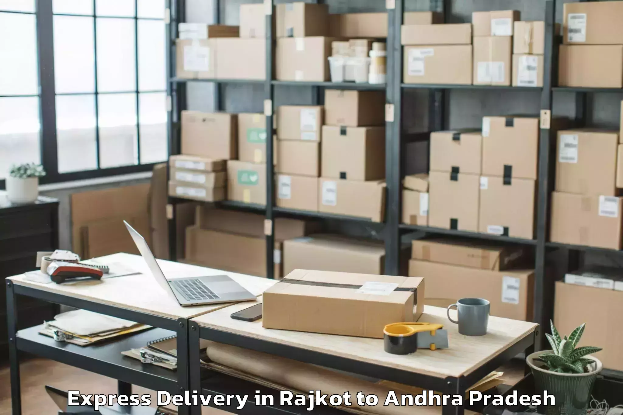 Leading Rajkot to Yerragondapalem Express Delivery Provider